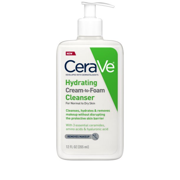 CeraVe Hydrating Cream-to-Foam Cleanser