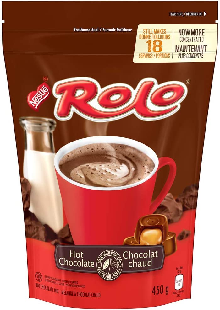 Carnation Hot Chocolate, Rolo, Pouch, 450g