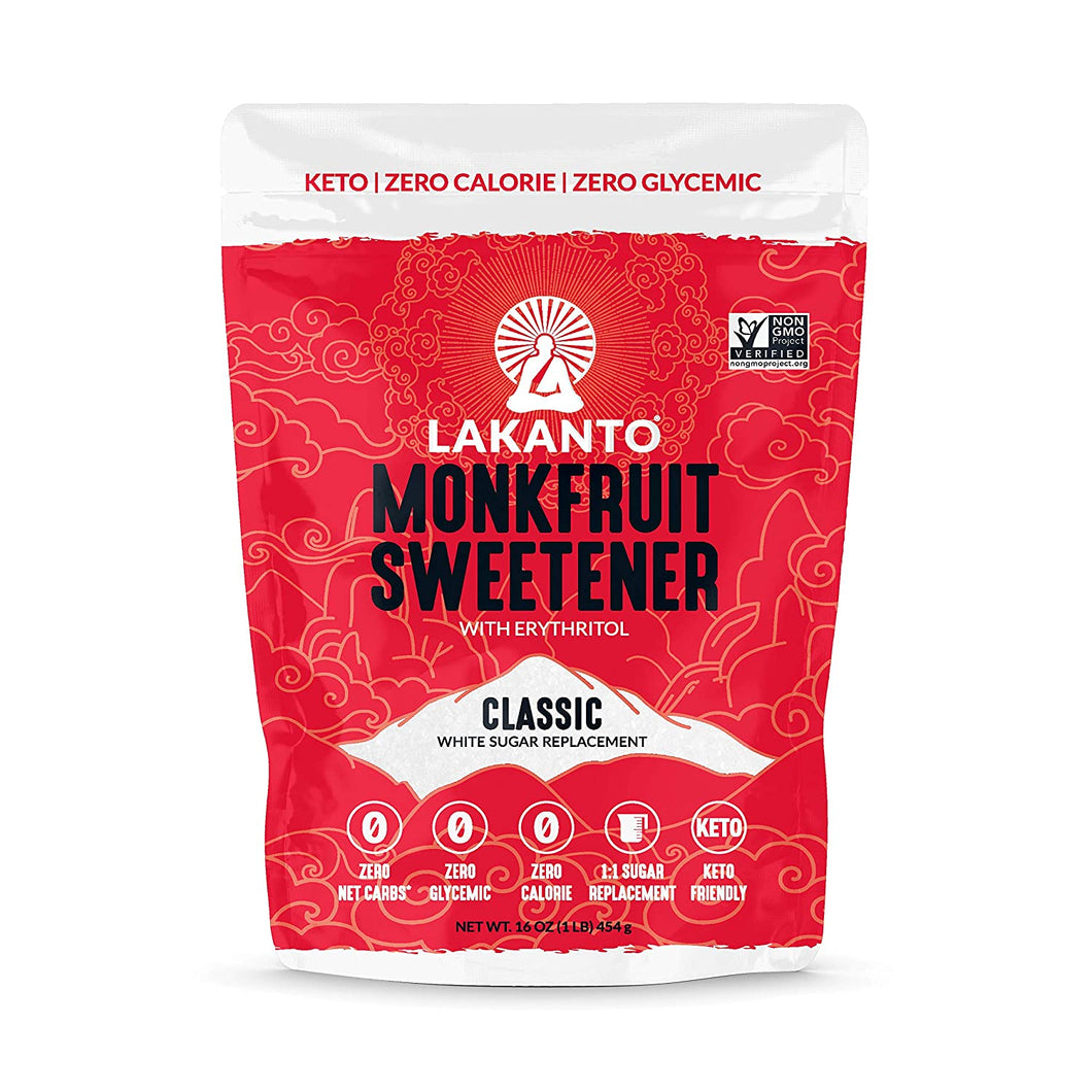 Lakanto Monkfruit Sweetener Sugar Substitute 453g