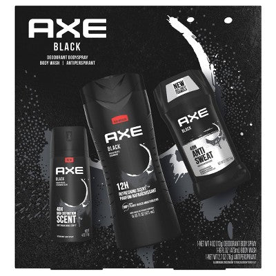 Axe Body Wash + Antiperspirant & Deodorant + Body Spray Gift Pack Set