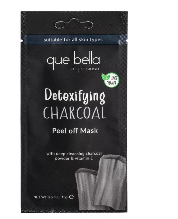 Que Bella Professional Detoxifying Charcoal Black Peel off Mask