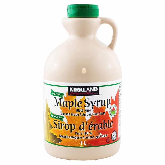 Canadian Grade A Amber Organic Maple Syrup, 1 L